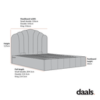 Hana Ottoman Storage Bed, Ecru Boucle