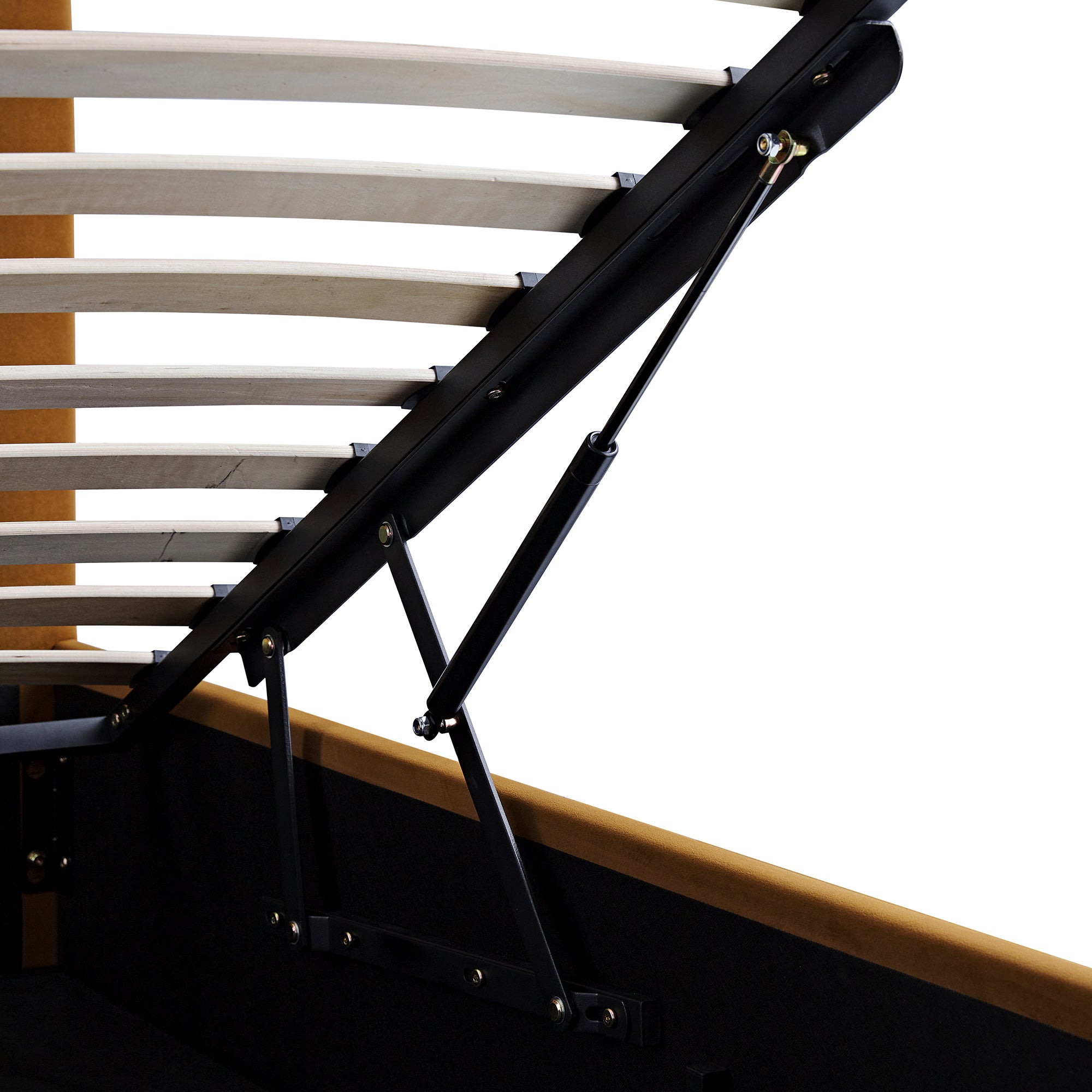 Hana Ottoman Storage Bed, Cinnamon Velvet