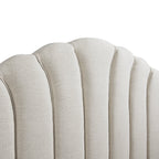 Hana Ottoman Storage Bed, Ivory Weave Fabric
