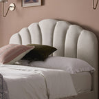 Hana Ottoman Storage Bed, Ivory Weave Fabric