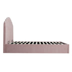 Hana Ottoman Storage Bed, Petal Pink Chenille