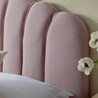 Hana Ottoman Storage Bed, Petal Pink Chenille