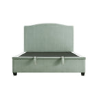 Chilworth Upholstered Ottoman Storage Bed, Water Green Chenille