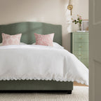 Chilworth Upholstered Ottoman Storage Bed, Water Green Chenille