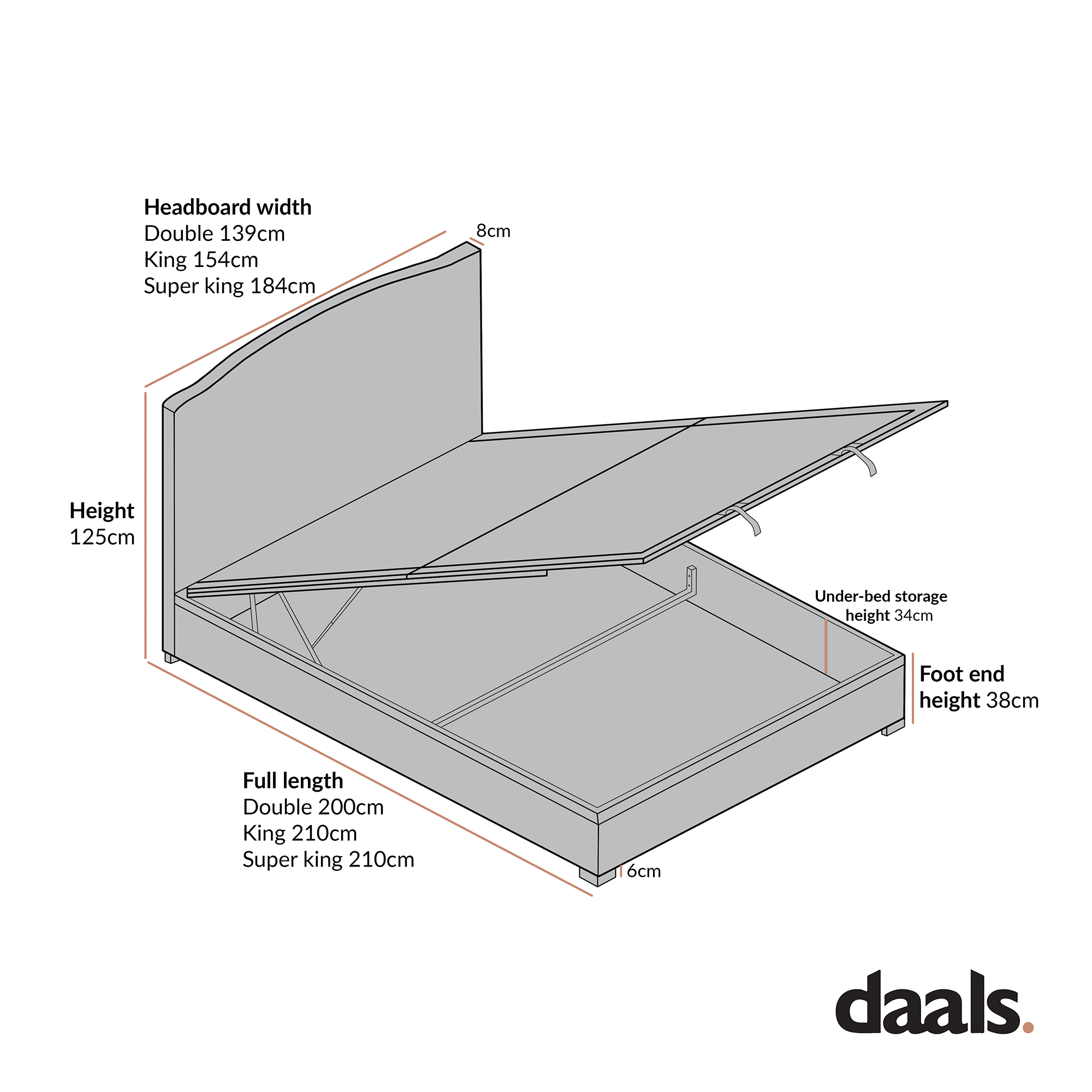 Chilworth Upholstered Ottoman Storage Bed, Green Stripe Linen Blend