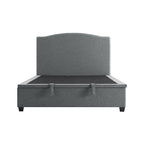 Chilworth Upholstered Ottoman Storage Bed, Dark Grey Weave Fabric