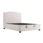 Chilworth Upholstered Ottoman Storage Bed, Ivory Weave Fabric