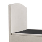 Chilworth Upholstered Ottoman Storage Bed, Ivory Weave Fabric