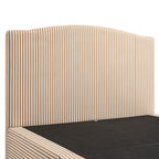 Chilworth Upholstered Ottoman Storage Bed, Ochre Stripe Linen Blend