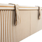 Chilworth Upholstered Ottoman Storage Bed, Ochre Stripe Linen Blend