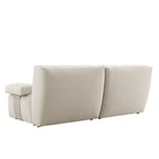 Carlyle Beige Cotton Blend Modular Sofa, 2-Piece