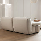 Carlyle Beige Cotton Blend Modular Sofa, 2-Piece