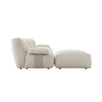 Carlyle Beige Cotton Blend Modular Sofa, 3-Piece Chaise