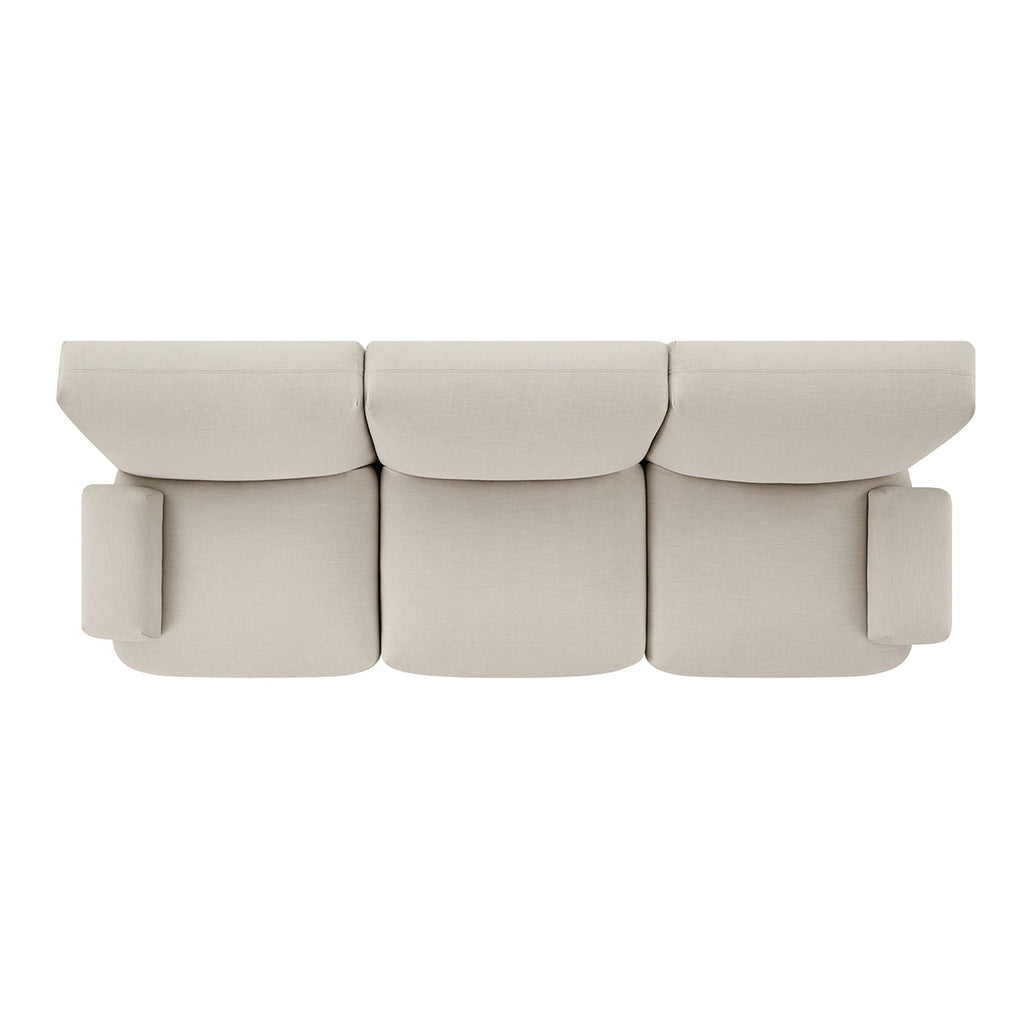 Carlyle Beige Cotton Blend Modular Sofa, 3-Piece