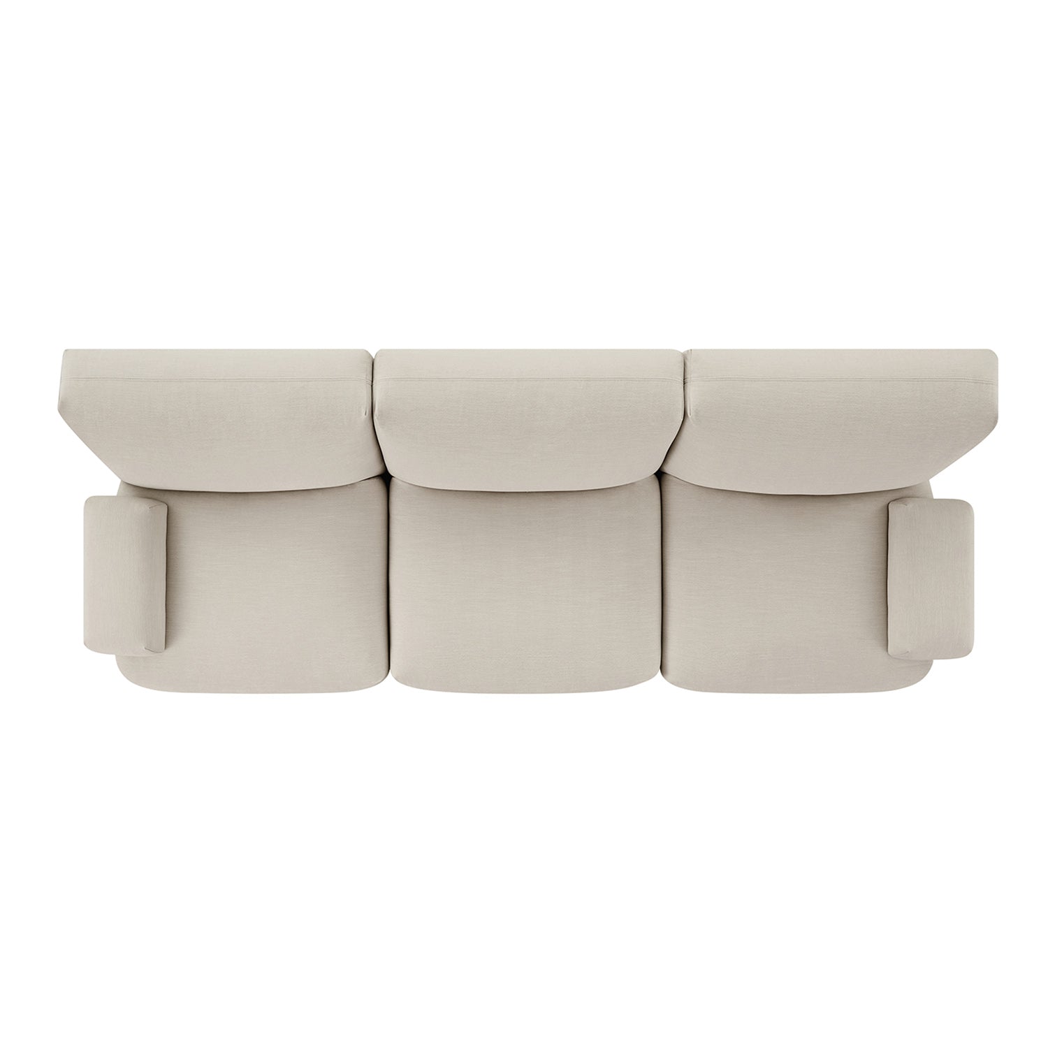 Carlyle Beige Cotton Blend Modular Sofa, 3-Piece