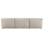 Carlyle Beige Cotton Blend Modular Sofa, 3-Piece
