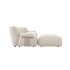 Carlyle Beige Cotton Blend Modular Sofa, 4-Piece Chaise