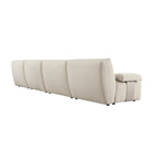 Carlyle Beige Cotton Blend Modular Sofa, 4-Piece