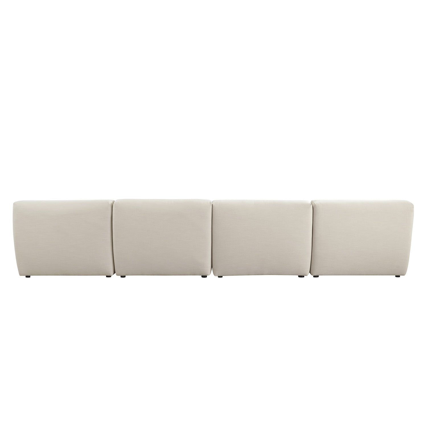 Carlyle Beige Cotton Blend Modular Sofa, 4-Piece