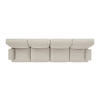 Carlyle Beige Cotton Blend Modular Sofa, 4-Piece