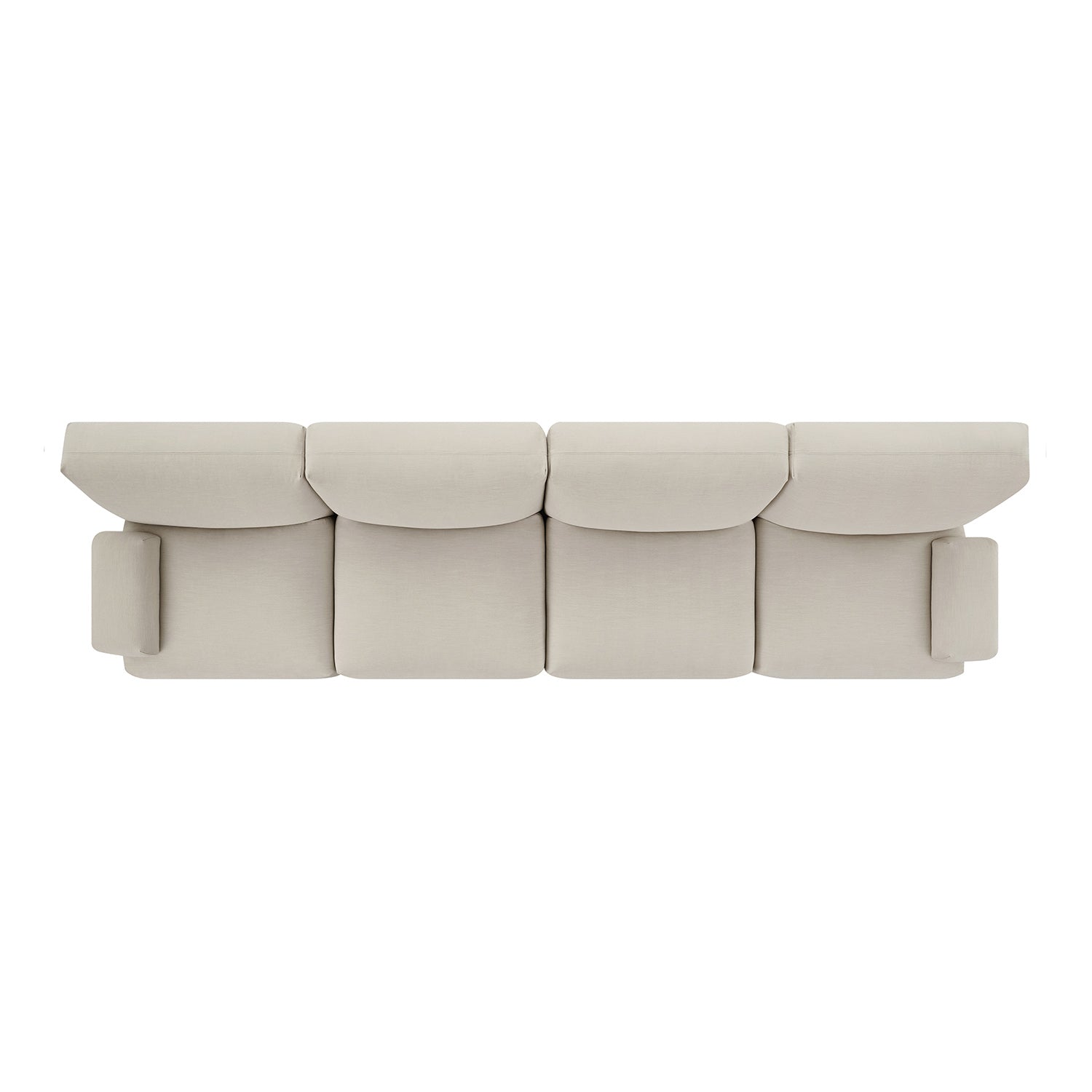 Carlyle Beige Cotton Blend Modular Sofa, 4-Piece