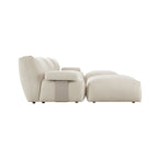 Carlyle Beige Cotton Blend Modular Sofa, 5-Piece U-Shape Set