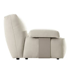 Carlyle Beige Cotton Blend Modular Sofa, Side Seat