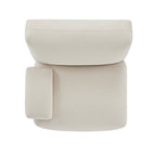 Carlyle Beige Cotton Blend Modular Sofa, Side Seat