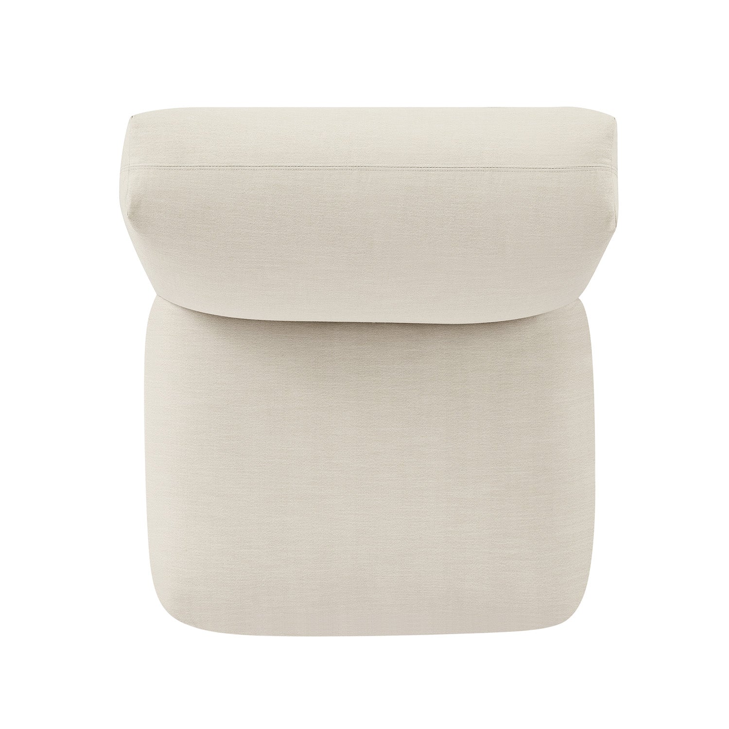 Carlyle Beige Cotton Blend Modular Sofa, Armless Seat