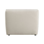 Carlyle Beige Cotton Blend Modular Sofa, Armless Seat