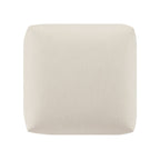 Carlyle Beige Cotton Blend Modular Sofa, Stool