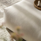 Carlyle Beige Cotton Blend Modular Sofa, Stool