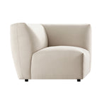 Carlyle Beige Cotton Blend Modular Sofa, Corner Seat