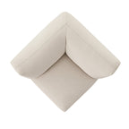 Carlyle Beige Cotton Blend Modular Sofa, Corner Seat