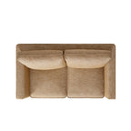 Fitz Skirted 2-Seater Sofa, Apricot Linen Blend