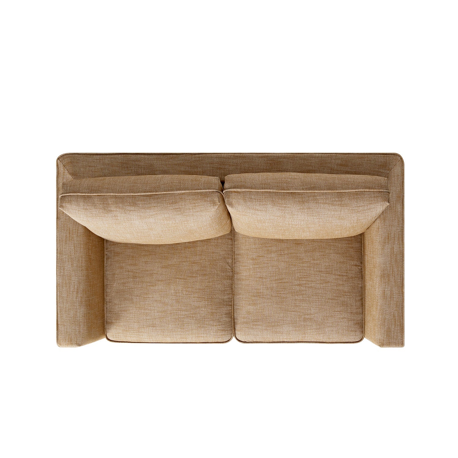 Fitz Skirted 2-Seater Sofa, Apricot Linen Blend