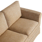 Fitz Skirted 2-Seater Sofa, Apricot Linen Blend