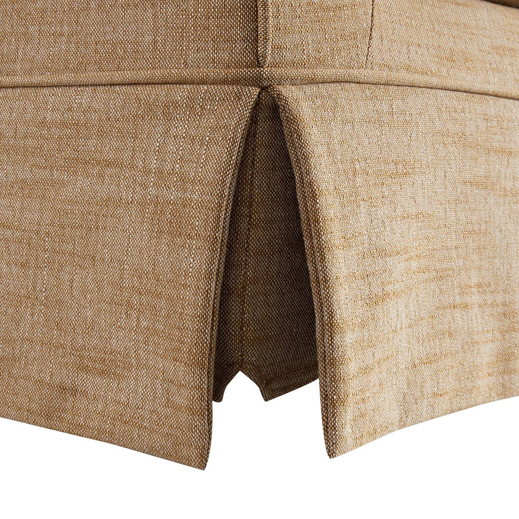 Fitz Skirted 2-Seater Sofa, Apricot Linen Blend