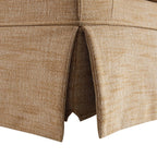 Fitz Skirted Large 3-Seater Sofa, Apricot Linen Blend