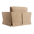 Fitz Skirted Loveseat, Apricot Linen Blend