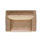 Fitz Skirted Loveseat, Apricot Linen Blend