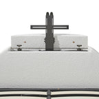 Archer White Boucle Ottoman TV Bed