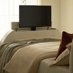 Archer White Boucle Ottoman TV Bed