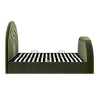 Archer Moss Green Velvet Ottoman TV Bed