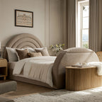 Archer Taupe Boucle Ottoman TV Bed