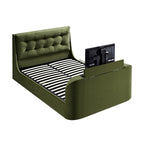 Hadley Moss Green Velvet Ottoman TV Bed