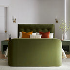 Hadley Moss Green Velvet Ottoman TV Bed