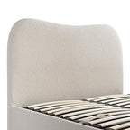 Egerie Curved Headboard Beige Boucle Ottoman TV Bed