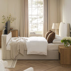 Egerie Curved Headboard Beige Boucle Ottoman TV Bed