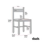 Tama Dining Chair, Ecru Boucle | Natural Oak Frame